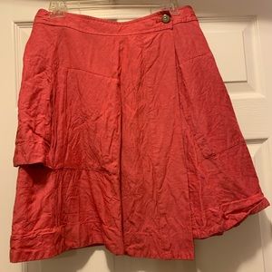 Red A-Line Skirt